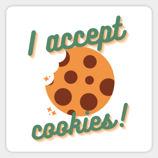 I Accept Cookies Sticker